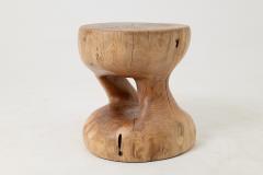  Logniture Sculptural Side Table Stool Solid Wood Walnut Contemporary Design Logniture - 4565708
