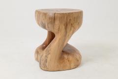  Logniture Sculptural Side Table Stool Solid Wood Walnut Contemporary Design Logniture - 4565715