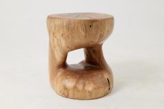 Logniture Sculptural Side Table Stool Solid Wood Walnut Contemporary Design Logniture - 4565716