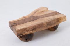  Logniture Side Table Organic Live Edge Walnut Rustic Minimalist Handmade - 4455757