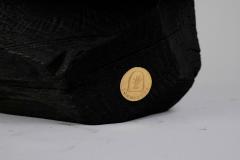  Logniture Solid Burnt Wood Sculptural Stool Side Table Rock Original Design Logniture - 3611711