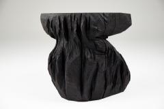  Logniture Solid Burnt Wood Sculptural Stool Side Table Rock Original Design Logniture - 3611785