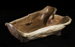  Logniture Solid Wood Bathtub Cavred From Single Tree Trunk Rare - 3287557