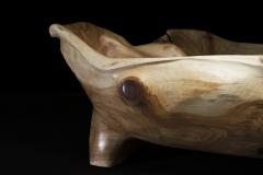  Logniture Solid Wood Bathtub Cavred From Single Tree Trunk Rare - 3287560