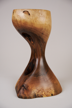  Logniture Solid Wood Sculptural Side Table Original Contemporary Design Log Carving - 3329493