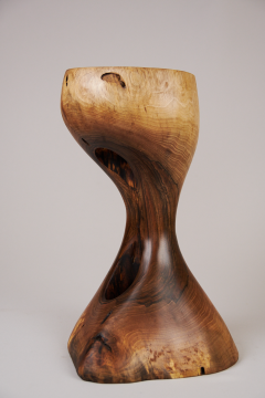  Logniture Solid Wood Sculptural Side Table Original Contemporary Design Log Carving - 3329494