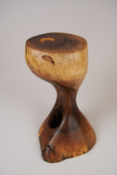  Logniture Solid Wood Sculptural Side Table Original Contemporary Design Log Carving - 3329496