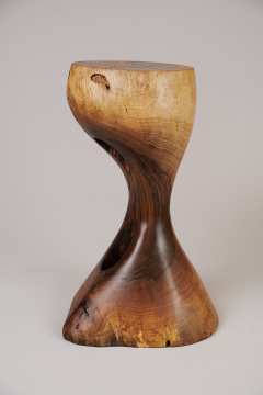  Logniture Solid Wood Sculptural Side Table Original Contemporary Design Log Carving - 3329499