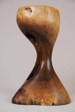  Logniture Solid Wood Sculptural Side Table Original Contemporary Design Log Carving - 3329502