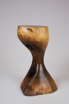 Logniture Solid Wood Sculptural Side Table Original Contemporary Design Log Carving - 3329503