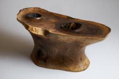  Logniture Solid Wood Sculptural Side Table Original Contemporary Design Log Carving - 3329510