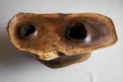  Logniture Solid Wood Sculptural Side Table Original Contemporary Design Log Carving - 3329515