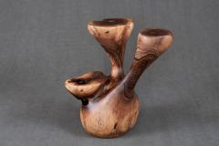  Logniture Solid Wood Sculptural Side Table Original Contemporary Design Log Carving - 3329518