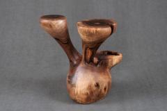  Logniture Solid Wood Sculptural Side Table Original Contemporary Design Log Carving - 3329521