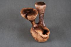  Logniture Solid Wood Sculptural Side Table Original Contemporary Design Log Carving - 3329529