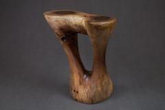  Logniture Solid Wood Sculptural Side Table Original Contemporary Design Log Carving - 3329522