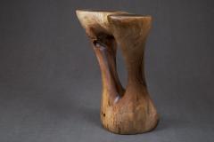  Logniture Solid Wood Sculptural Side Table Original Contemporary Design Log Carving - 3329525