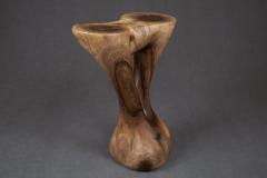  Logniture Solid Wood Sculptural Side Table Original Contemporary Design Log Carving - 3329531
