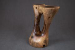  Logniture Solid Wood Sculptural Side Table Original Contemporary Design Log Carving - 3329536