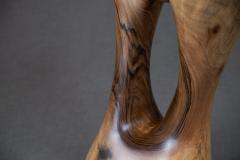  Logniture Solid Wood Sculptural Side Table Original Contemporary Design Log Carving - 3329537