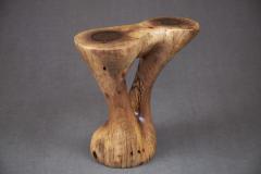  Logniture Solid Wood Sculptural Side Table Original Contemporary Design Log Carving - 3329538