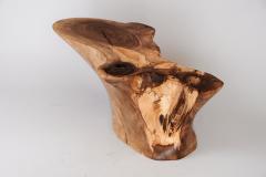  Logniture Solid Wood Sculptural Side Table Original Contemporary Design Log Carving - 3329541