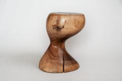  Logniture Solid Wood Sculptural Side Table Original Contemporary Design Log Carving - 3329553