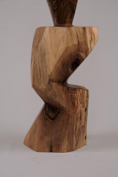  Logniture Solid Wood Sculptural Side Table Original Contemporary Design Log Carving - 3329569