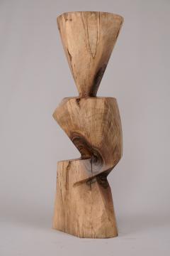  Logniture Solid Wood Sculptural Side Table Original Contemporary Design Log Carving - 3329576