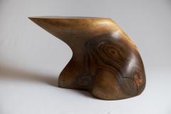  Logniture Solid Wood Sculptural Side Table Original Contemporary Design Log Carving - 3329572