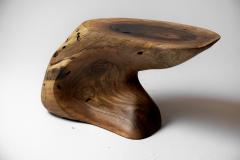  Logniture Solid Wood Sculptural Side Table Original Contemporary Design Log Carving - 3329573