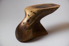  Logniture Solid Wood Sculptural Side Table Original Contemporary Design Log Carving - 3329578