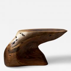  Logniture Solid Wood Sculptural Side Table Original Contemporary Design Log Carving - 3333581
