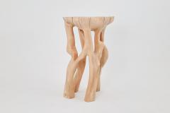  Logniture Solid Wood Sculptural Side Table Original Contemporary Design Logniture - 4309593