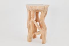  Logniture Solid Wood Sculptural Side Table Original Contemporary Design Logniture - 4309594