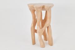  Logniture Solid Wood Sculptural Side Table Original Contemporary Design Logniture - 4309595