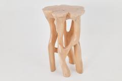  Logniture Solid Wood Sculptural Side Table Original Contemporary Design Logniture - 4309598
