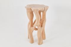  Logniture Solid Wood Sculptural Side Table Original Contemporary Design Logniture - 4309600