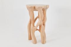  Logniture Solid Wood Sculptural Side Table Original Contemporary Design Logniture - 4309602