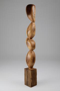  Logniture Still Stand Abstract Biomorphic Wood Sculpture Chainsaw Carved - 3593004