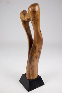  Logniture Still Stand Abstract Wood Sculpture Chainsaw Carved Walnut - 3781778