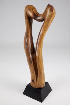  Logniture Still Stand Abstract Wood Sculpture Chainsaw Carved Walnut - 3781784