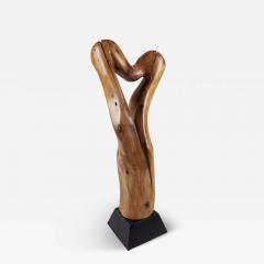  Logniture Still Stand Abstract Wood Sculpture Chainsaw Carved Walnut - 3783494