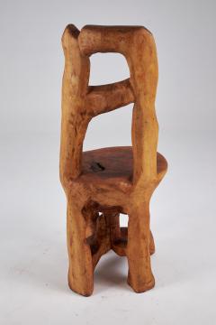  Logniture Svarun Rustic Solid Wood Chair Carved from Single Piece of Wood Logniture - 3700626