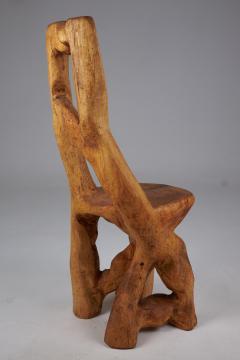  Logniture Svarun Rustic Solid Wood Chair Carved from Single Piece of Wood Logniture - 3732054