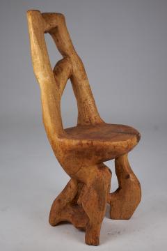  Logniture Svarun Rustic Solid Wood Chair Carved from Single Piece of Wood Logniture - 3732055