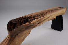  Logniture Wabi Sabi Bench Brutalist Walnut Outdoor Indoor Natural and Eco Friendly - 3781869