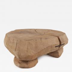  Logniture Wabi Sabi Oak Side Table Natural and Eco Friendly Logniture - 3733664