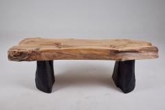  Logniture Wooden Brutalist Bench Table Wabi Sabi Natural and Eco Friendly Logniture - 3700635