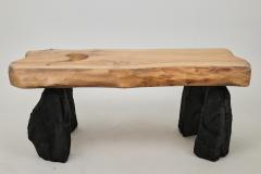  Logniture Wooden Brutalist Table Wabi Sabi Natural and Eco Friendly Logniture - 3956261